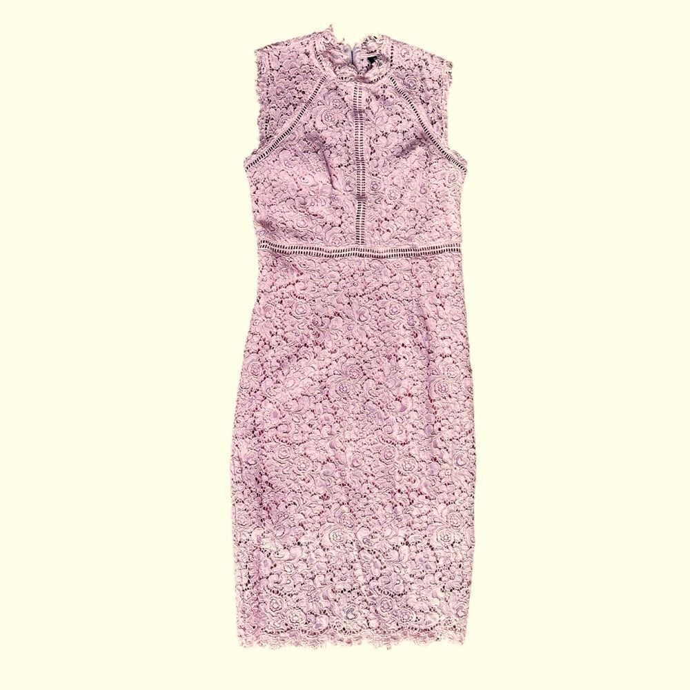 Bardot Lace High Neck Dress Size 6
